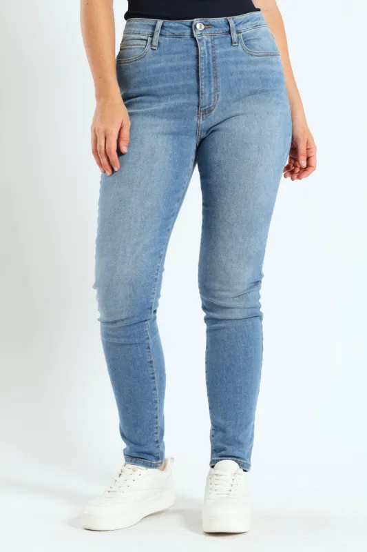 1981 High Rise Skinny Jean - Light Wash sold by Edgars 