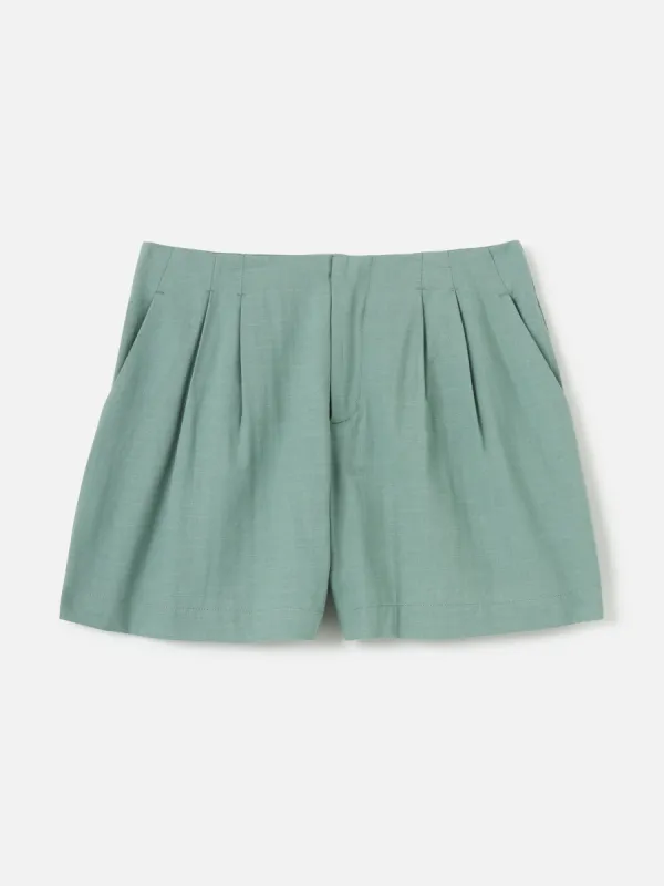 Aura Pleated Shorts sold by Plenty