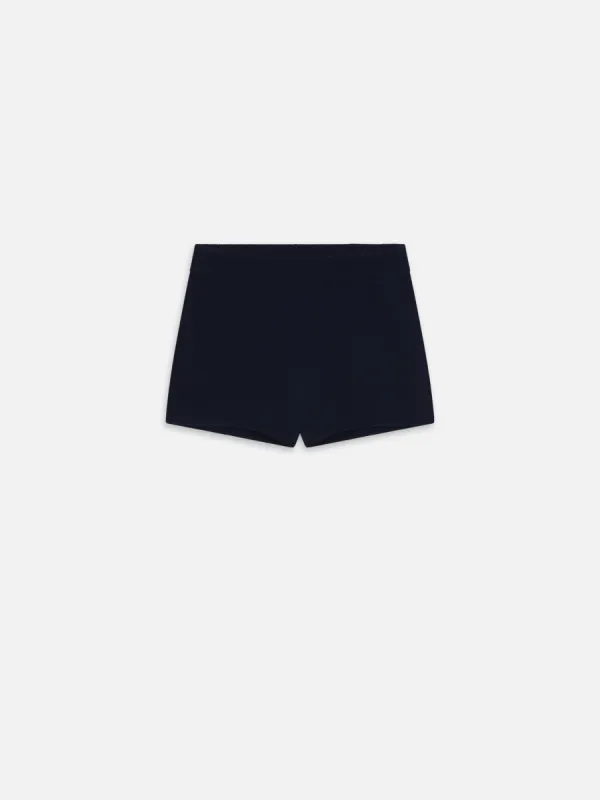 The Rugby Short -- Navy Multi sold by Frame Denim