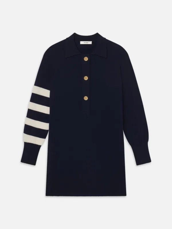The Rugby Tunic -- Navy Multi sold by Frame Denim