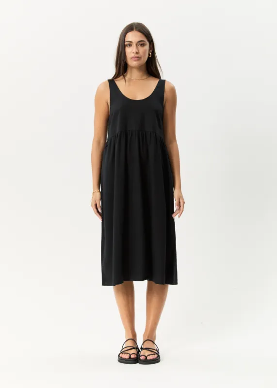AFENDS Womens Jesse - Midi Dress - Black sold by Afends