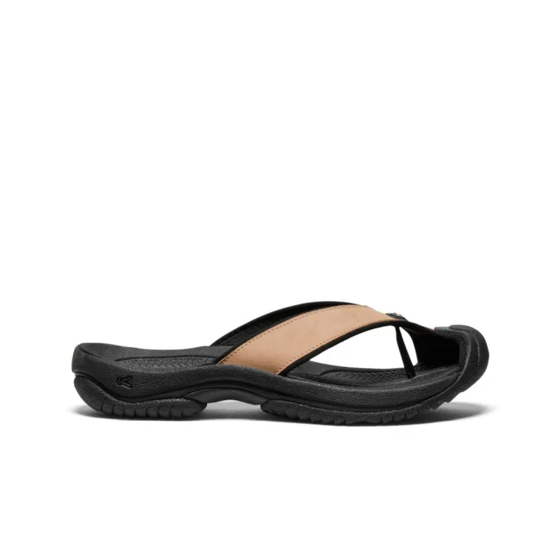 Men's Waimea Leather Flip-Flop  |  Cornstalk/Black sold by Keen