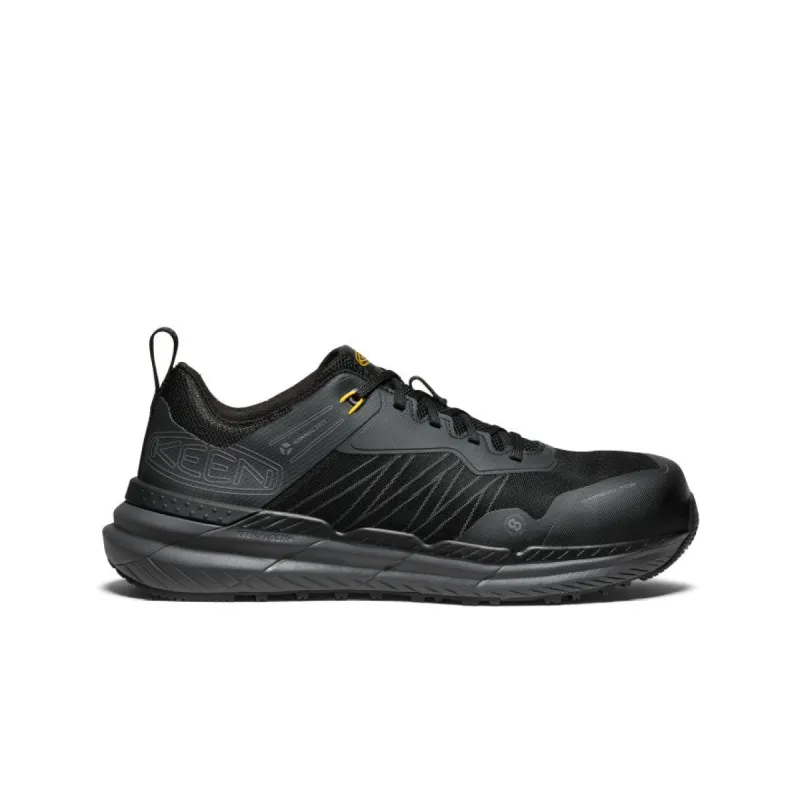 Men's Speedworks Work Sneaker (Carbon Toe)  |  Black/Steel Grey sold by Keen