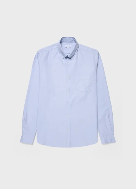 Men's Button Down Oxford Shirt in Light Blue sold by Sunspel