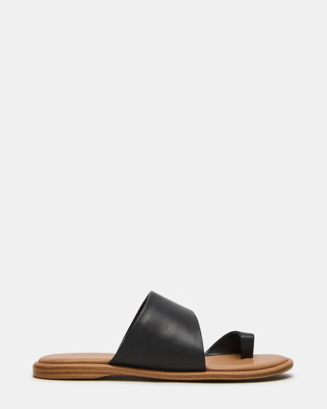 ZANI BLACK LEATHER sold by Steve Madden