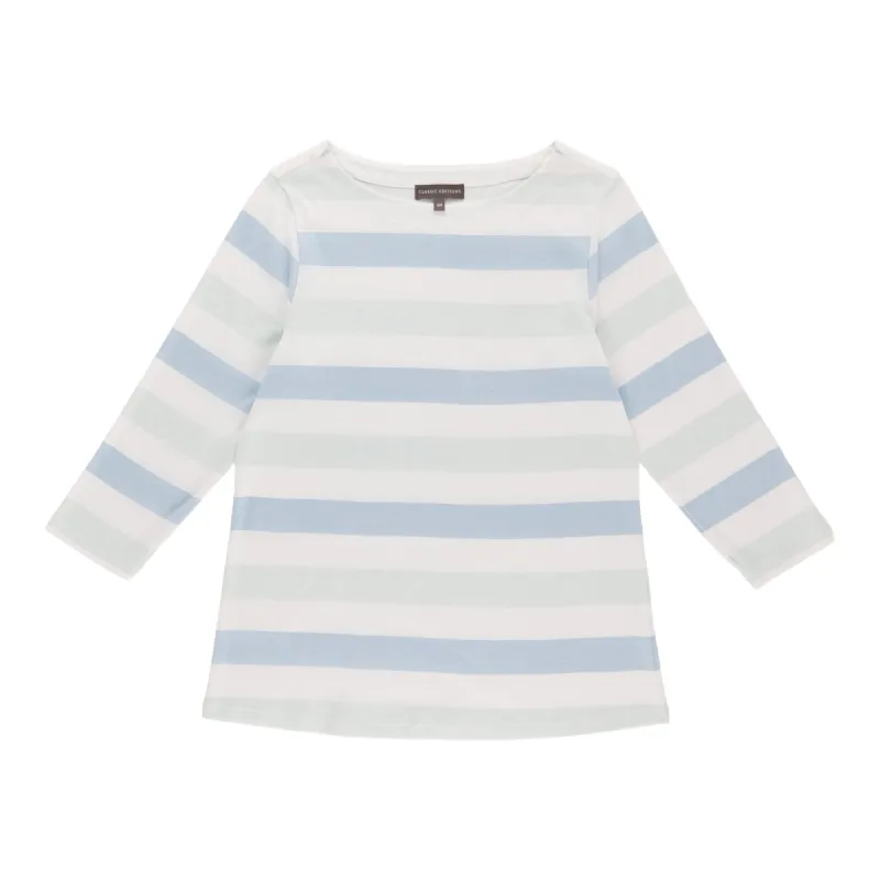 Classic Editions Women's 3/4 Sleeve Boat Neck Top sold by Giant Tiger