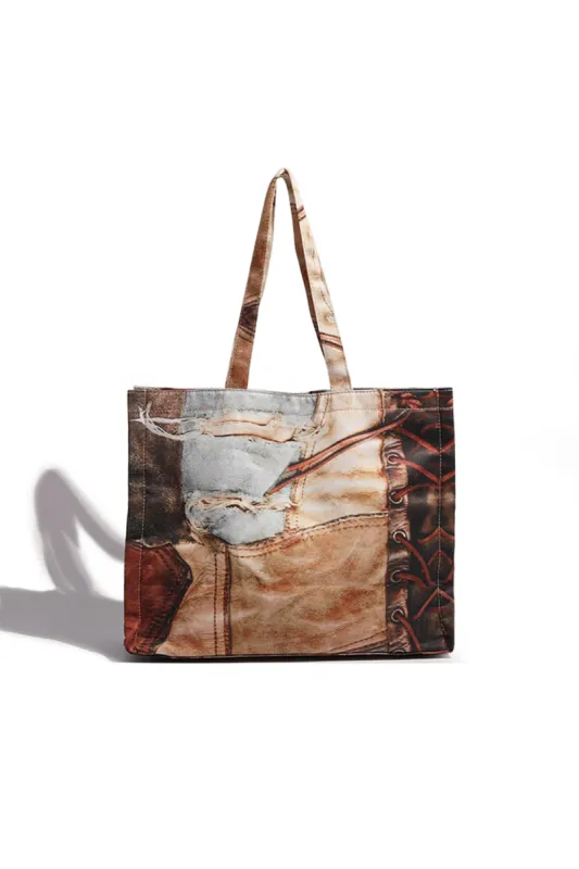 Abstract Print Tote taske sold by Micas