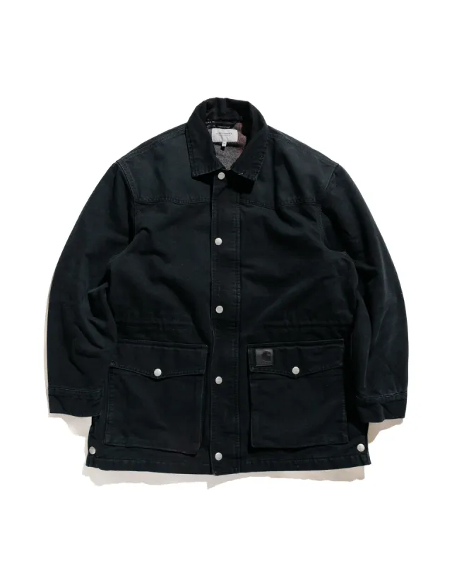 Carhartt W.I.P. OG Santa Fe Coat Black/Black Stone Canvas sold by Lost & Found