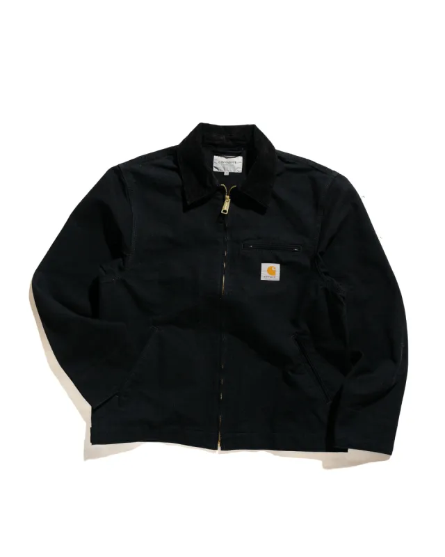 Carhartt W.I.P. Detroit Jacket Black Rinsed sold by Lost & Found