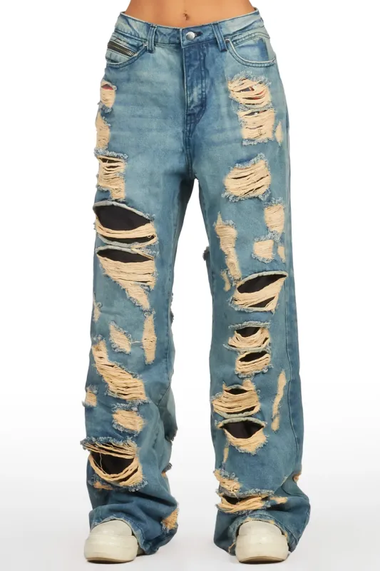 Tamyra Blue Baggy Jean sold by Rockstar Original