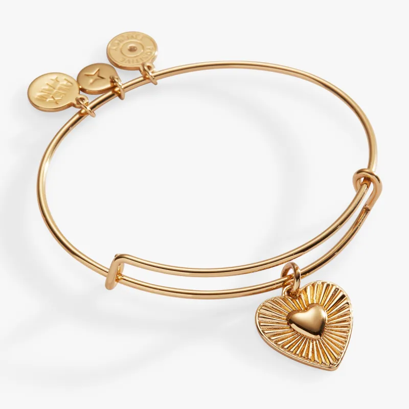 Heartburst Charm Bangle sold by Alex and Ani
