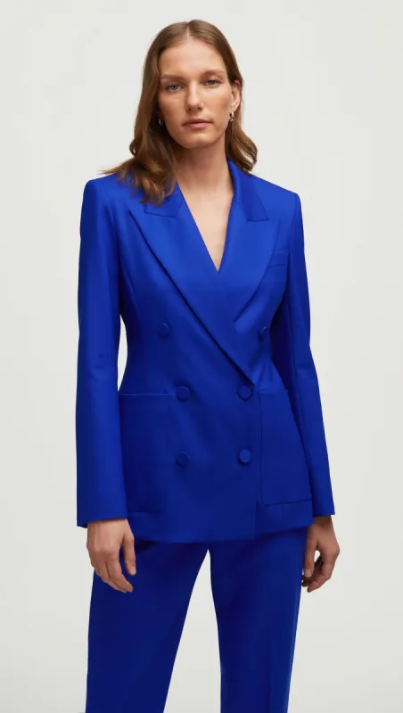 Chelsea Blazer in Seasonless Wool | Lapis sold by Argent