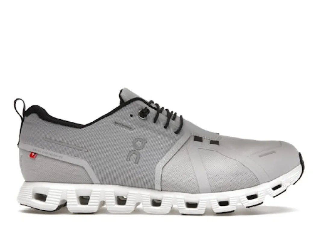On Running Cloud 5 Waterproof Glacier Grey White sold by Addict Sneakers