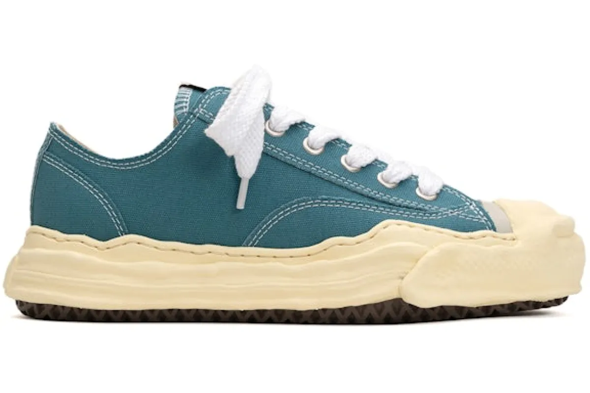Maison Mihara Yasuhiro Hank Vintage Sole Canvas Low Blue sold by Addict Sneakers