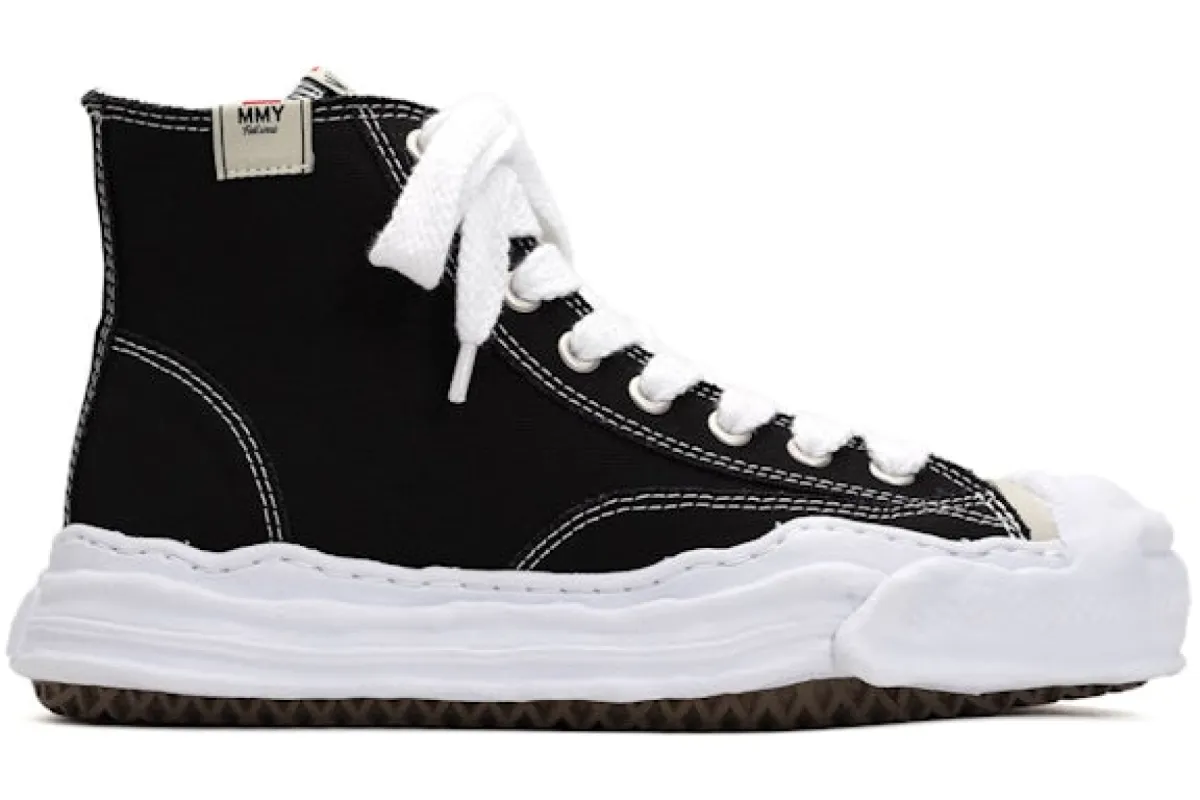 Maison Mihara Yasuhiro Hank OG Sole Canvas Hi Black White sold by Addict Sneakers