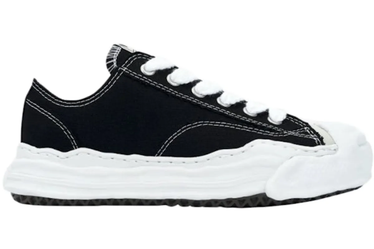 Maison Mihara Yasuhiro Hank OG Sole Suede Low Black White sold by Addict Sneakers