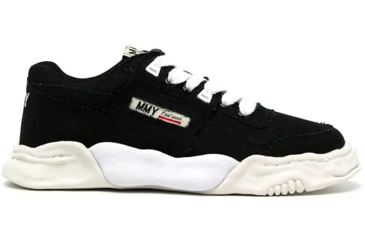 Maison Mihara Yasuhiro Parker OG Sole Cow Canvas Low Black sold by Addict Sneakers