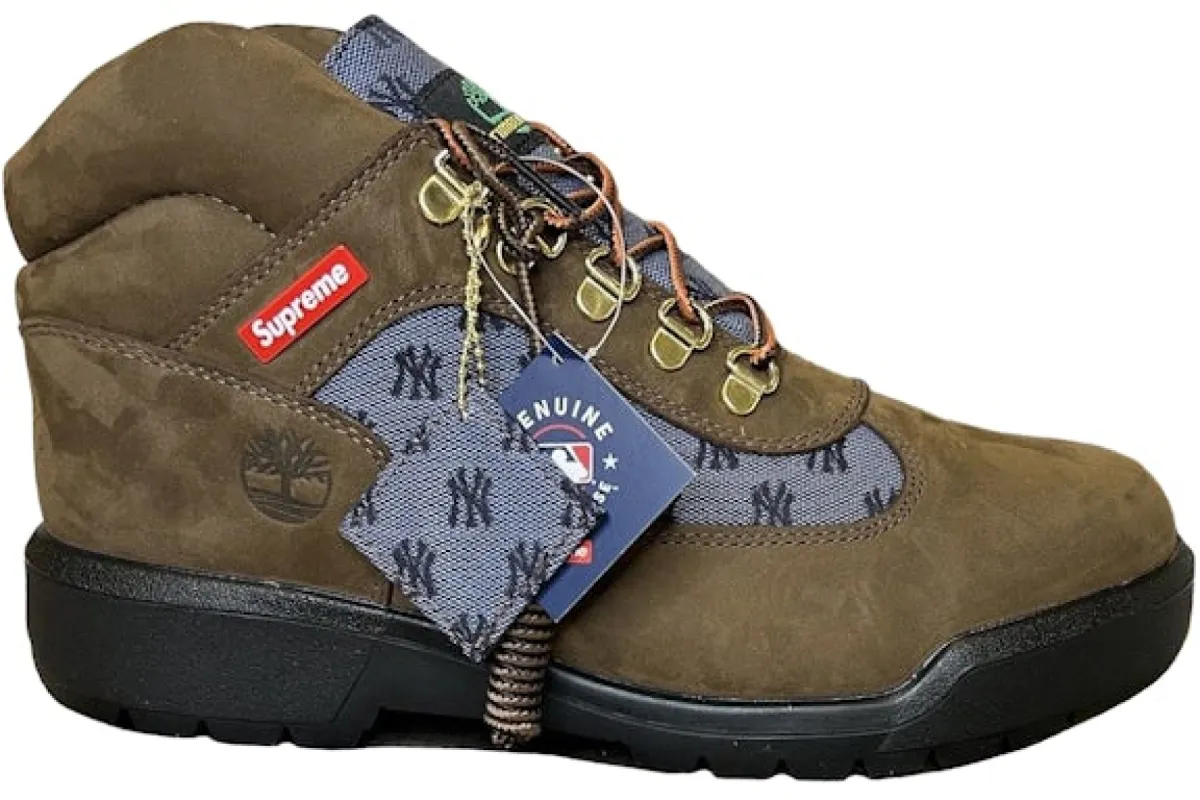 Timberland Field Boot Supreme New York Yankees Brown sold by Addict Sneakers