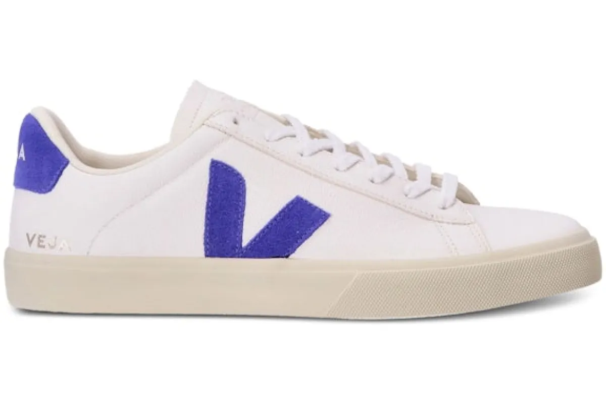 Veja Campo Chromefree Leather White Cobalt Blue sold by Addict Sneakers
