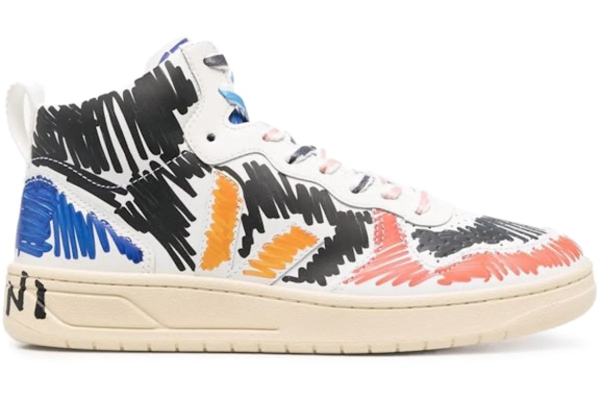 Veja V-15 Leatherx Marni Black Multi (Women's) sold by Addict Sneakers
