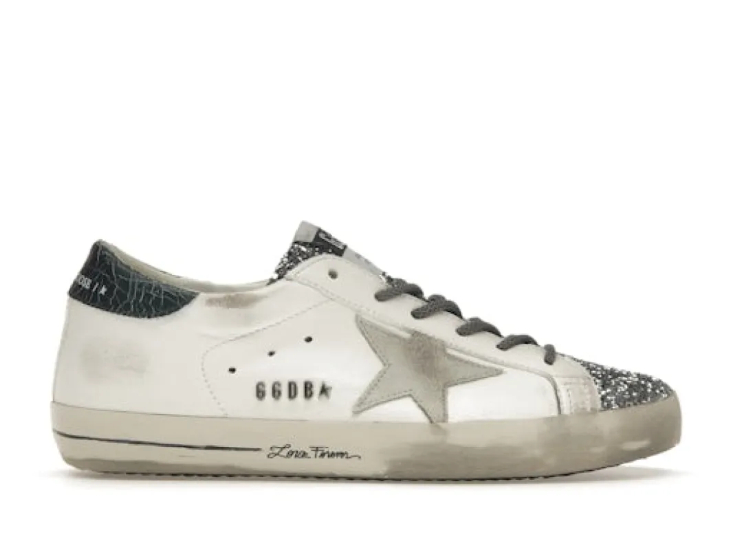 Golden Goose Super-Star Glitter Cream Silver (Women's) sold by Addict Sneakers
