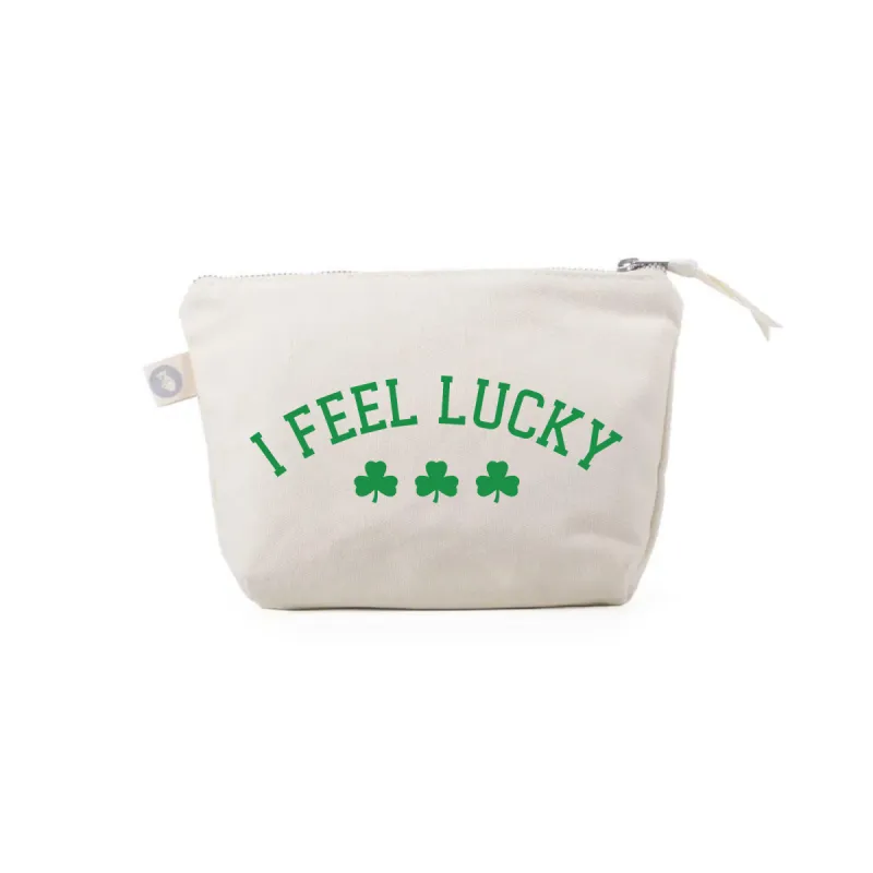 I FEEL LUCKY  Makeup Bag - NEW! sold by Quilted Koala