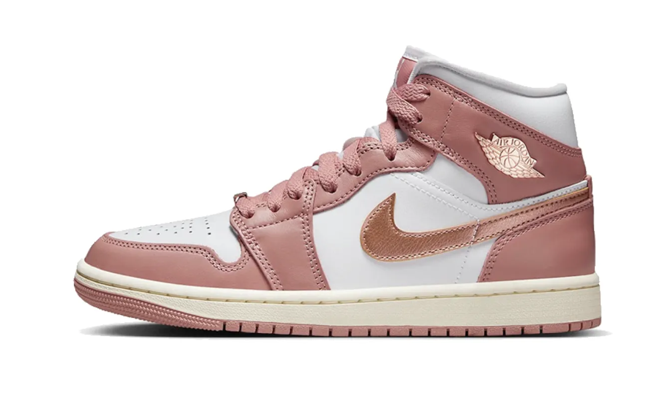 Air Jordan 1 Mid SE Red Stardust sold by Addict Sneakers