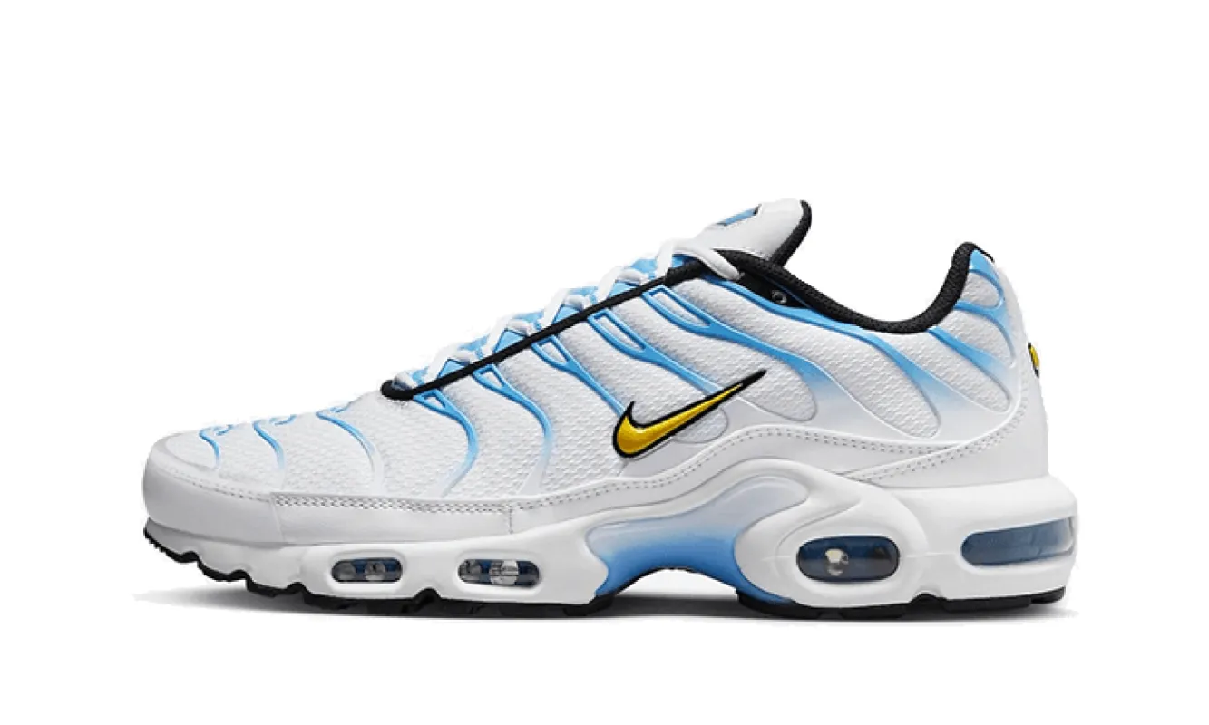 Nike Air Max Plus University Gold White sold by Addict Sneakers