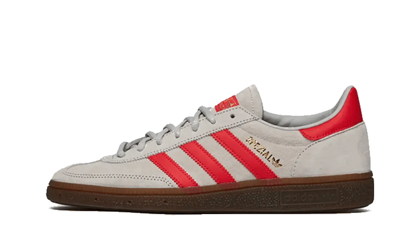 Adidas Handball Spezial Grey Two Hi-Res Red sold by Addict Sneakers