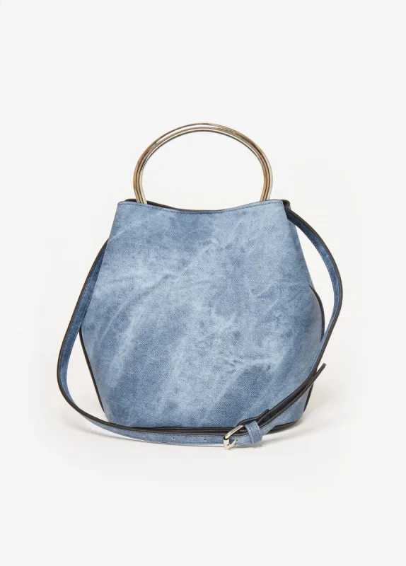 Whiskered Denim Print Bucket Bag sold by Ashley Stewart