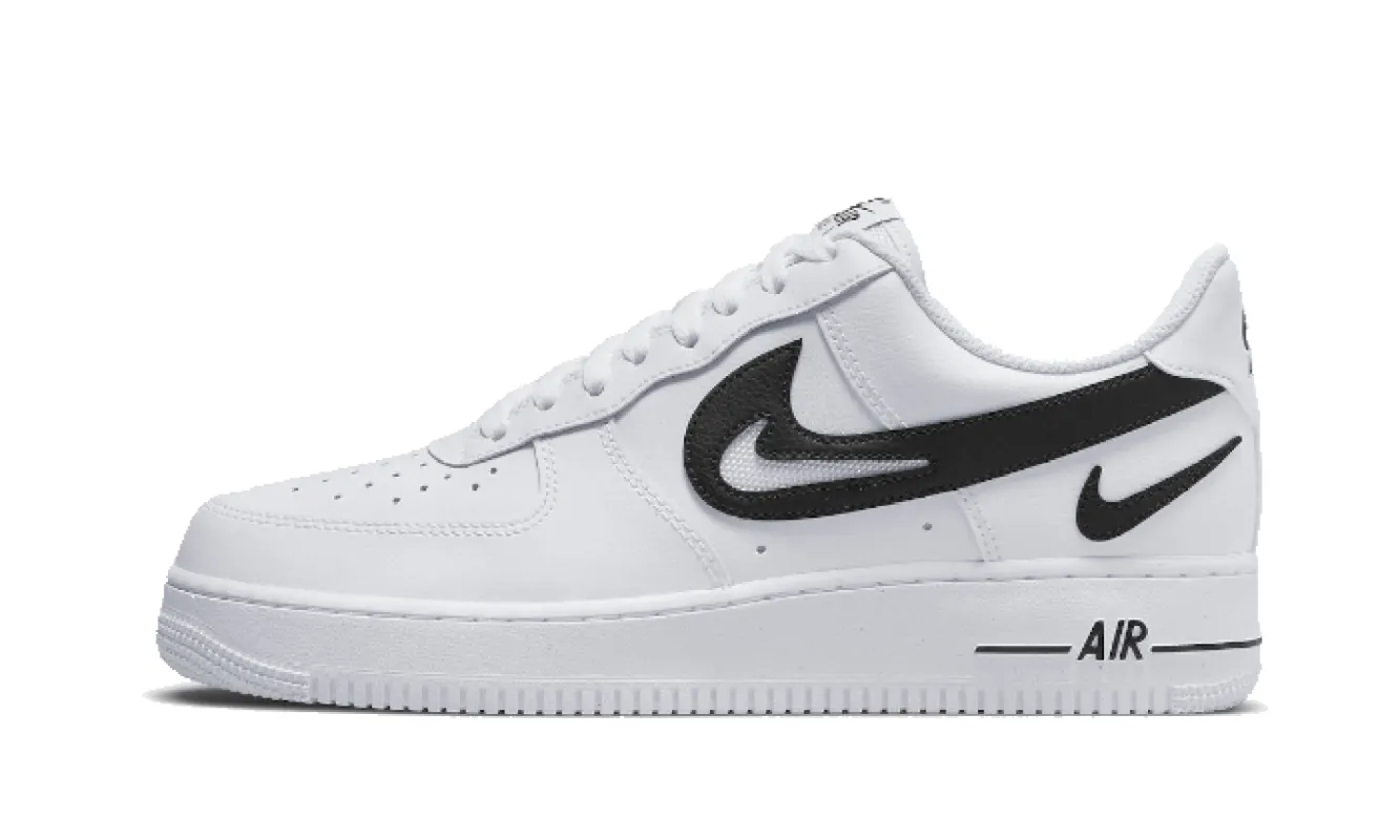 Nike Air Force 1 Low 07 Fm Cut Out Swoosh White Black sold by Addict Sneakers