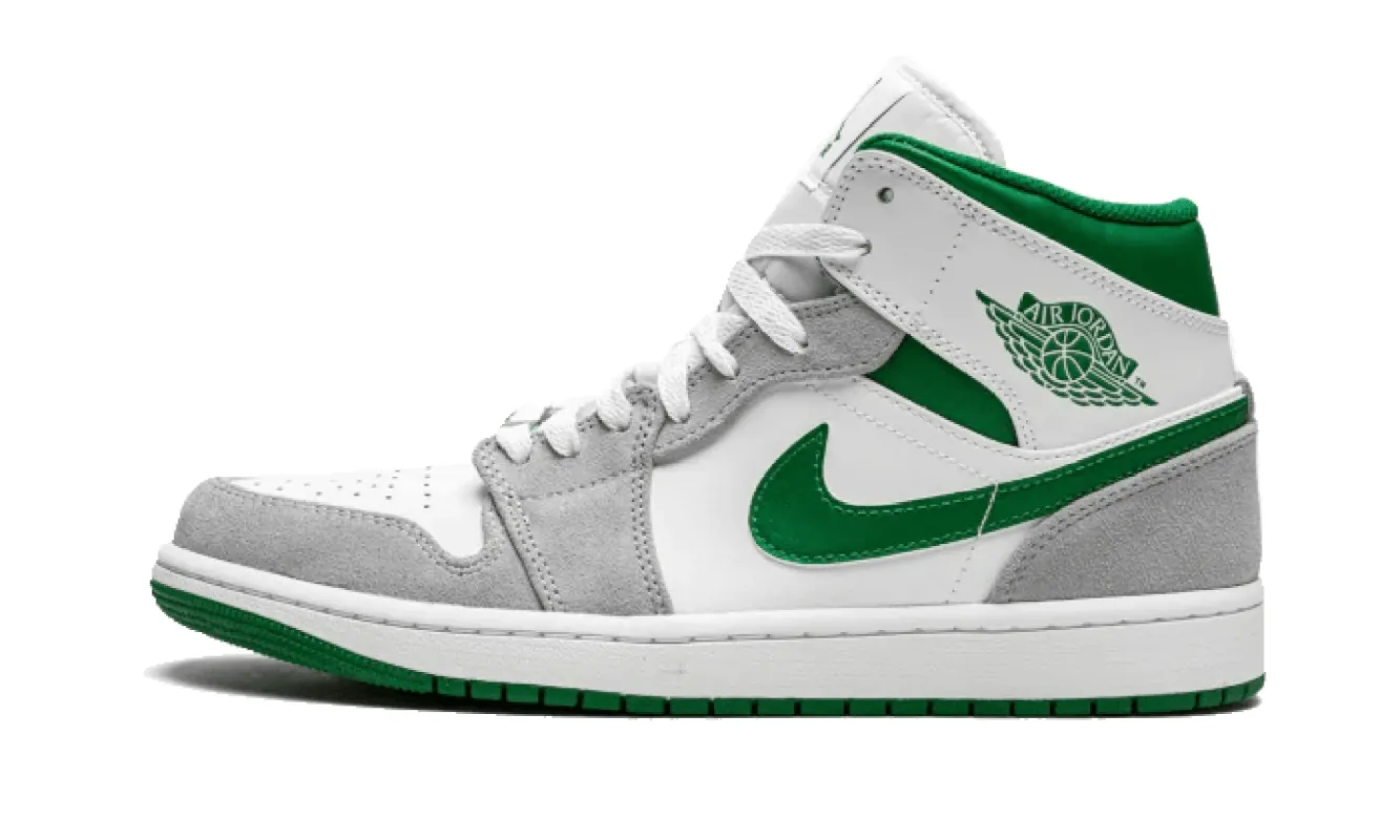 Air Jordan 1 Mid Grey Green sold by Addict Sneakers