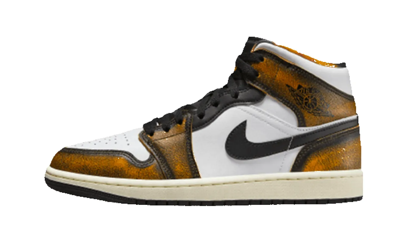 Air Jordan 1 Mid Se Orange Wear Away sold by Addict Sneakers