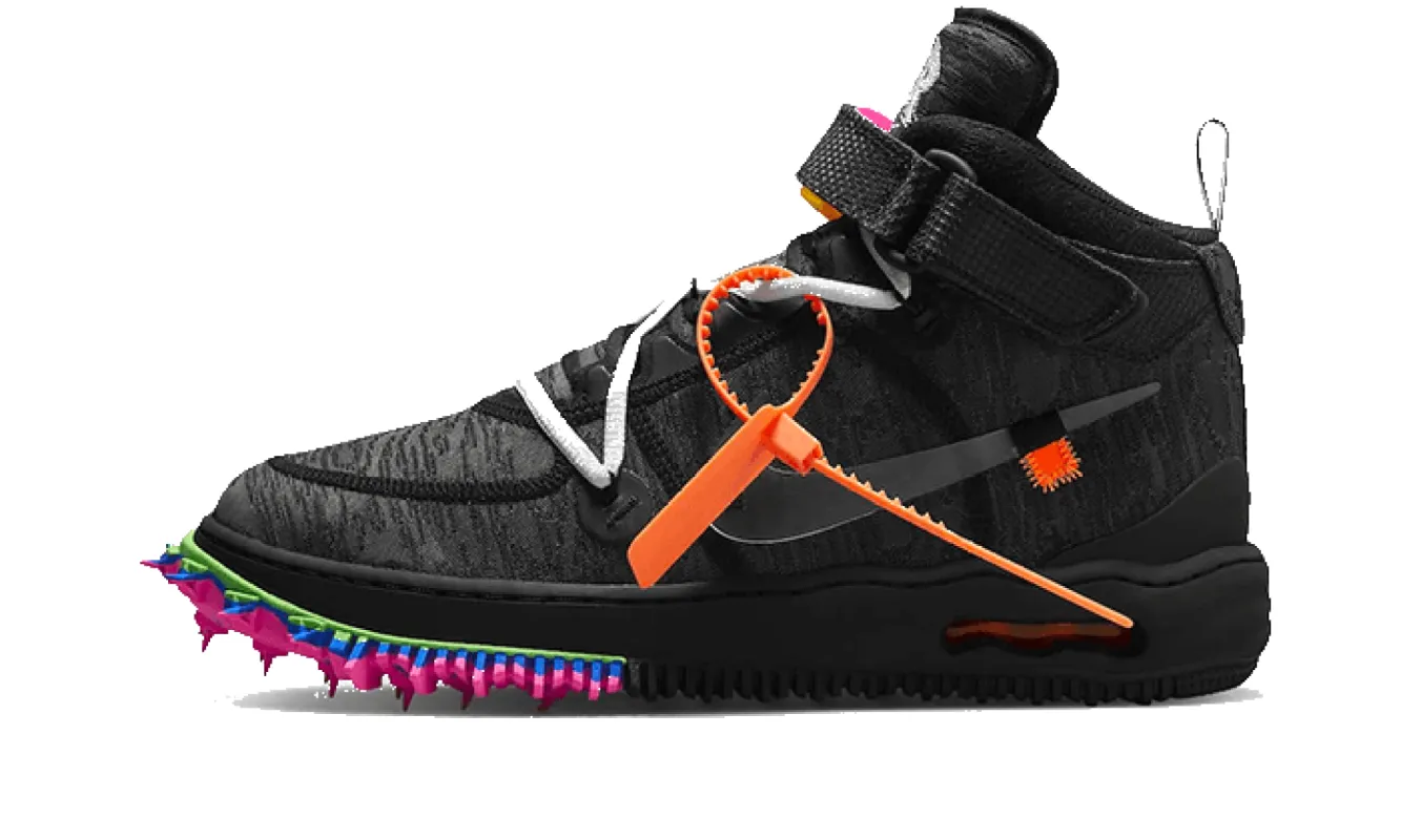 Nike Air Force 1 Mid Off White Clear Black sold by Addict Sneakers
