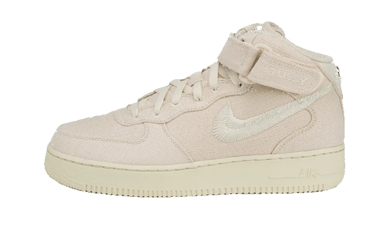 Nike Air Force 1 Mid Stussy Fossil sold by Addict Sneakers