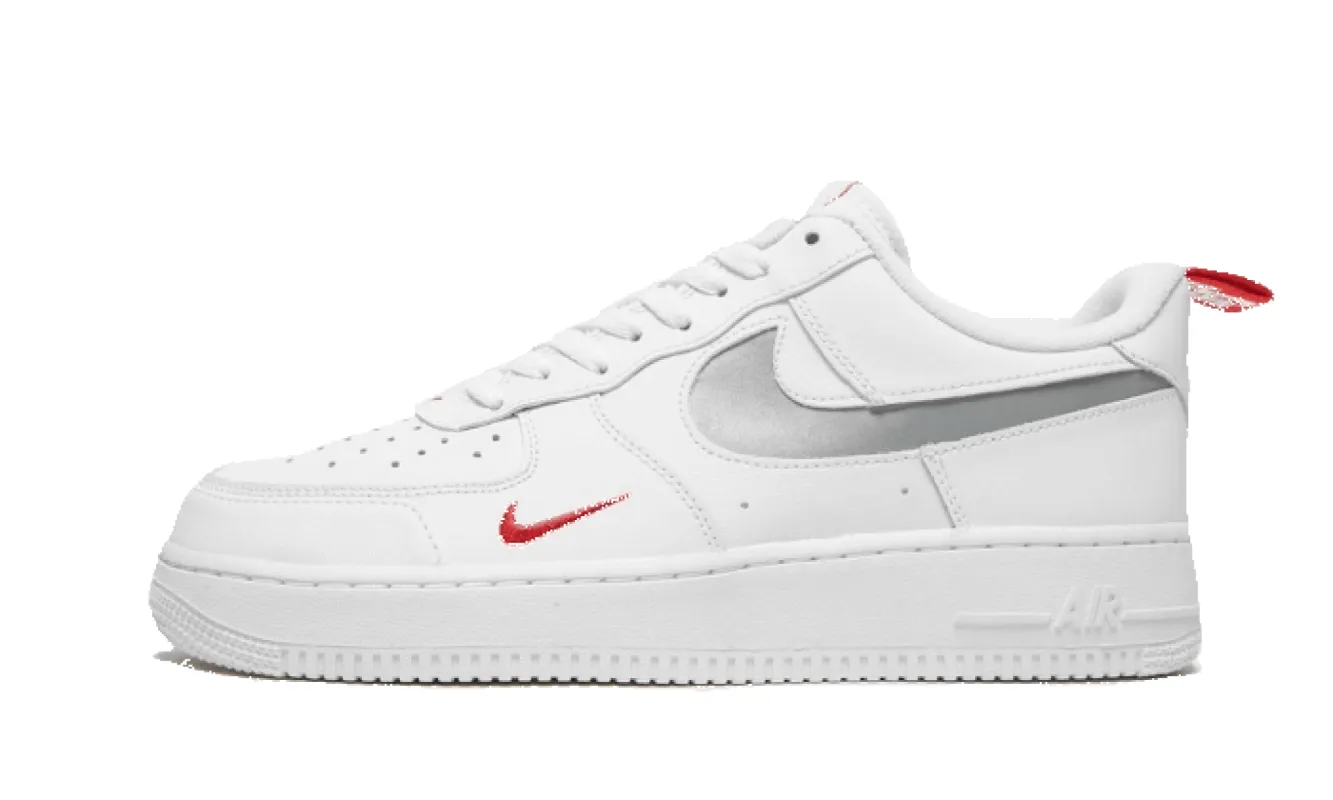 Nike Air Force 1 Low White Red Mini Swoosh sold by Addict Sneakers