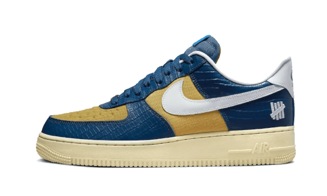 Nike Air Force 1 Low Sp Undefeated 5 On It Blue Yellow Croc sold by Addict Sneakers