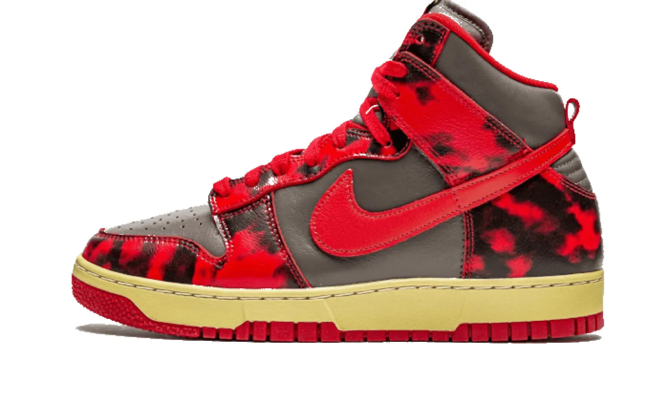 Nike Dunk High 1985 Red Acid Wash sold by Addict Sneakers