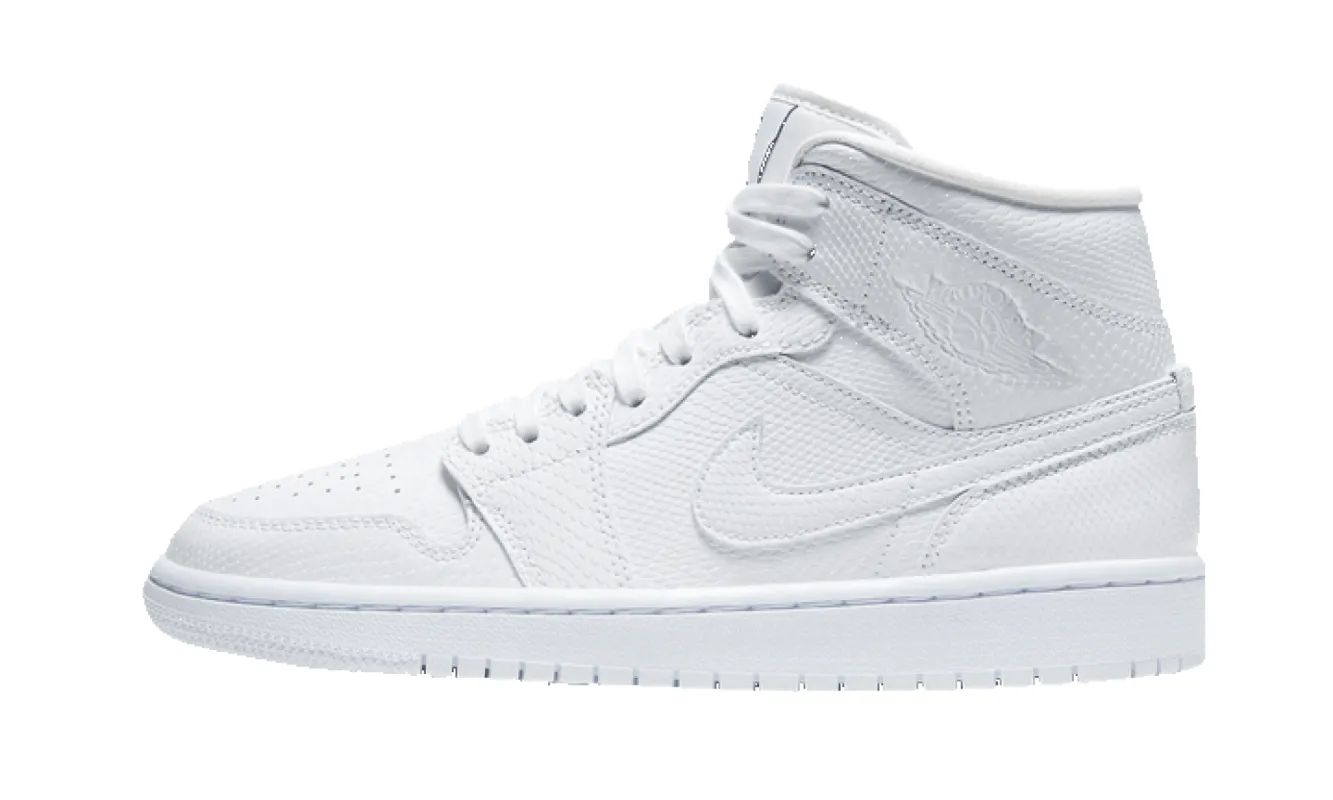 Air Jordan 1 Mid White Snakeskin sold by Addict Sneakers