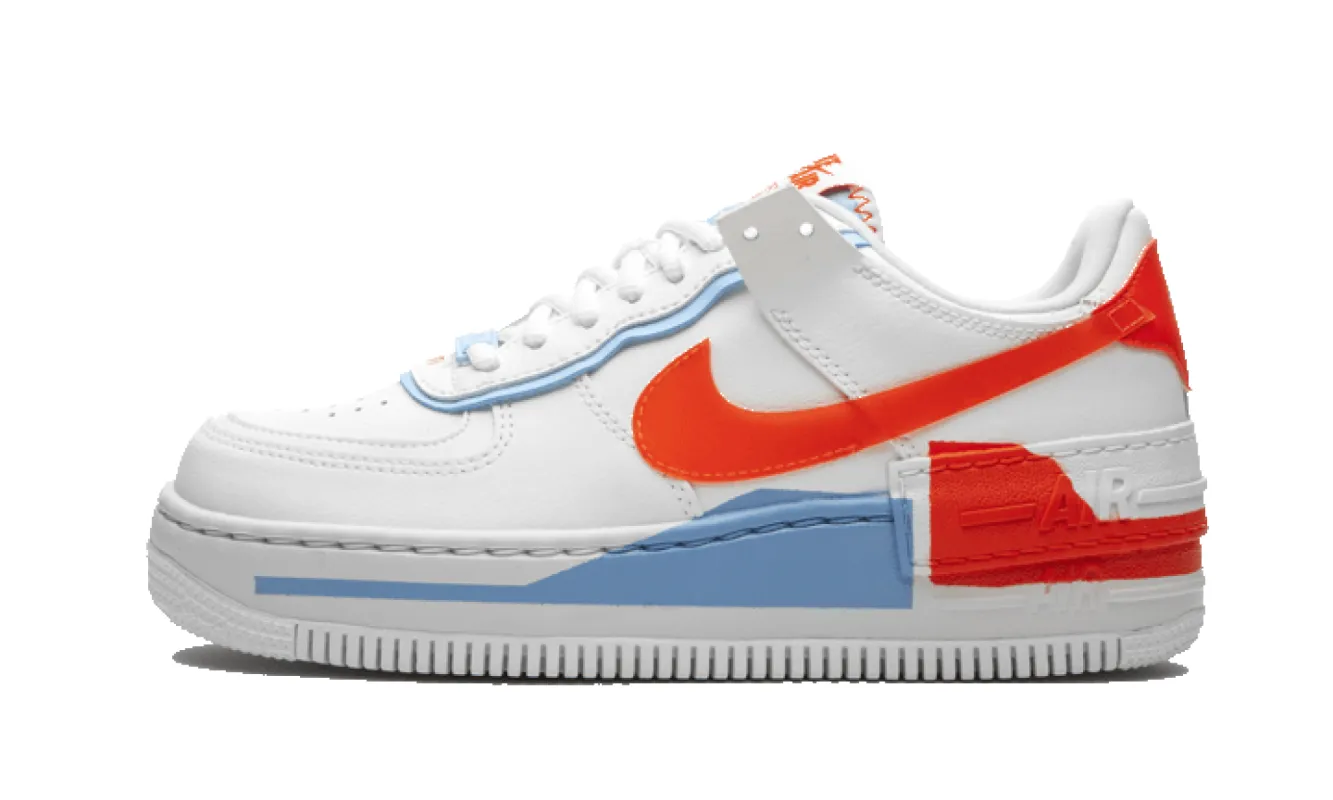 Nike Air Force 1 Shadow Summit White Team Orange sold by Addict Sneakers