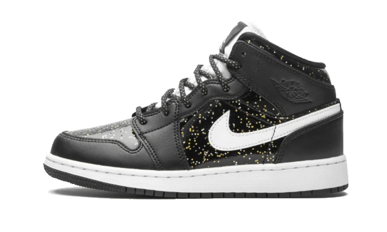 Air Jordan 1 Mid Black Speckle sold by Addict Sneakers