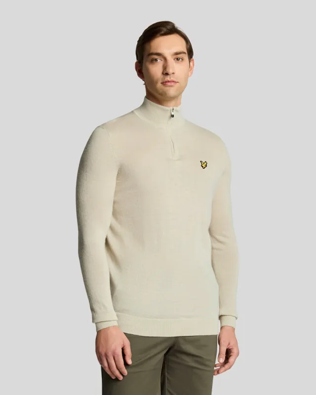 Golf 1/4 Zip Merino Jumper sold by Lyle & Scott