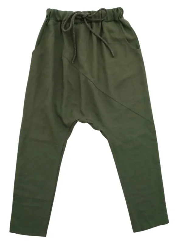 DRAWSTRING HAREM PANTS sold by FBO