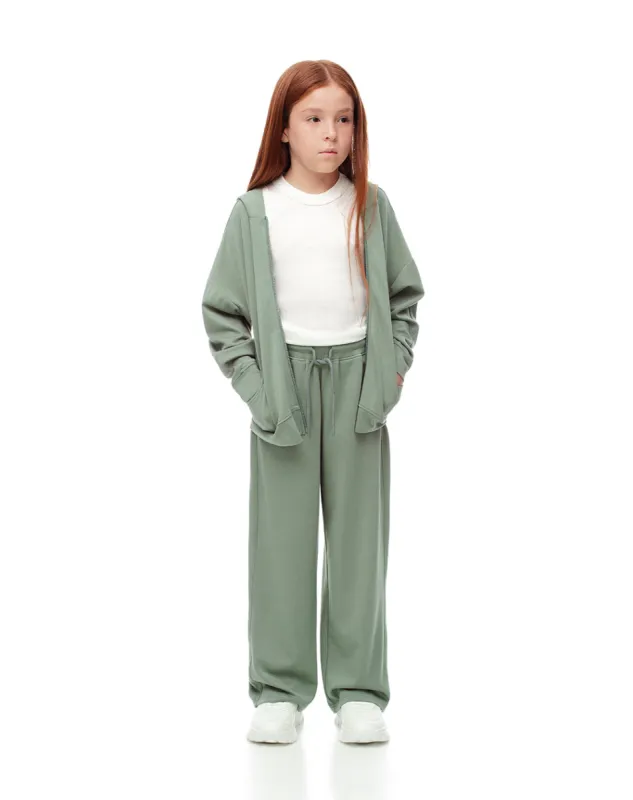 Jogger regular fit tiro medio verde sold by Gef