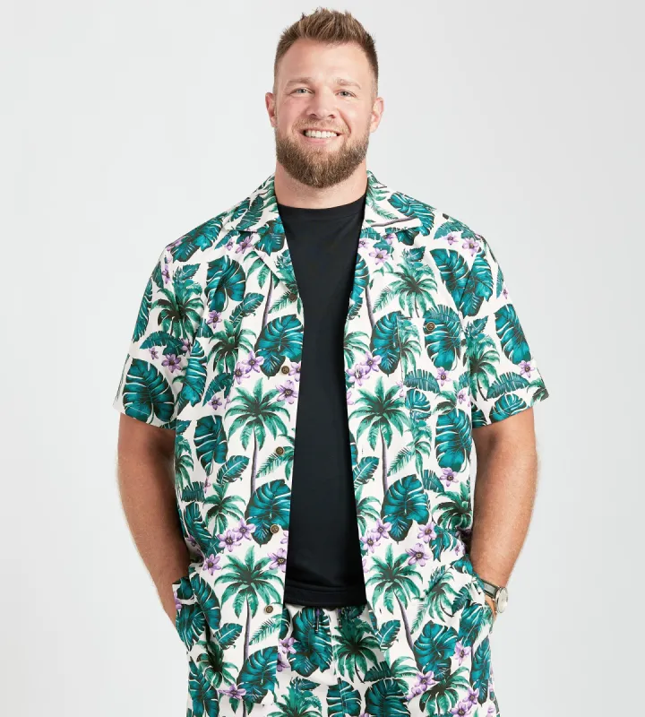 Leaf Print Resort Shirt sold by Mr. Big and Tall