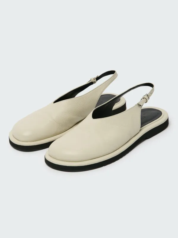 Paley Leather Shoe in Parchment sold by Studio Nicholson