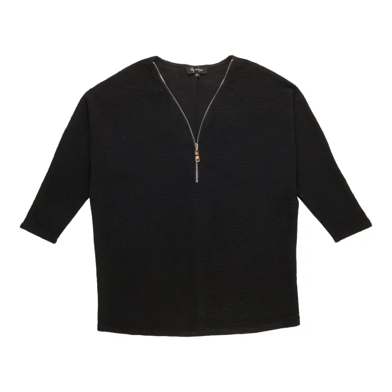 lily morgan Women's Top with Zipper Detail sold by Giant Tiger