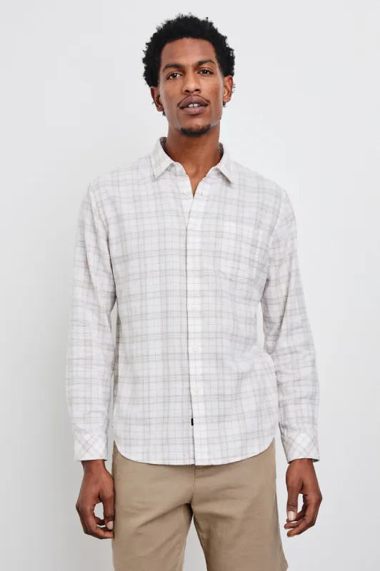 WYATT SHIRT - MISTY PEBBLE PATH sold by Rails
