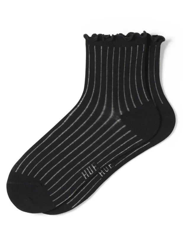 Sheer Rib Anklet sold by HUE