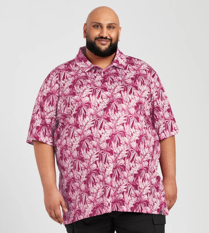 Chalk Palm Print Polo sold by George Richards